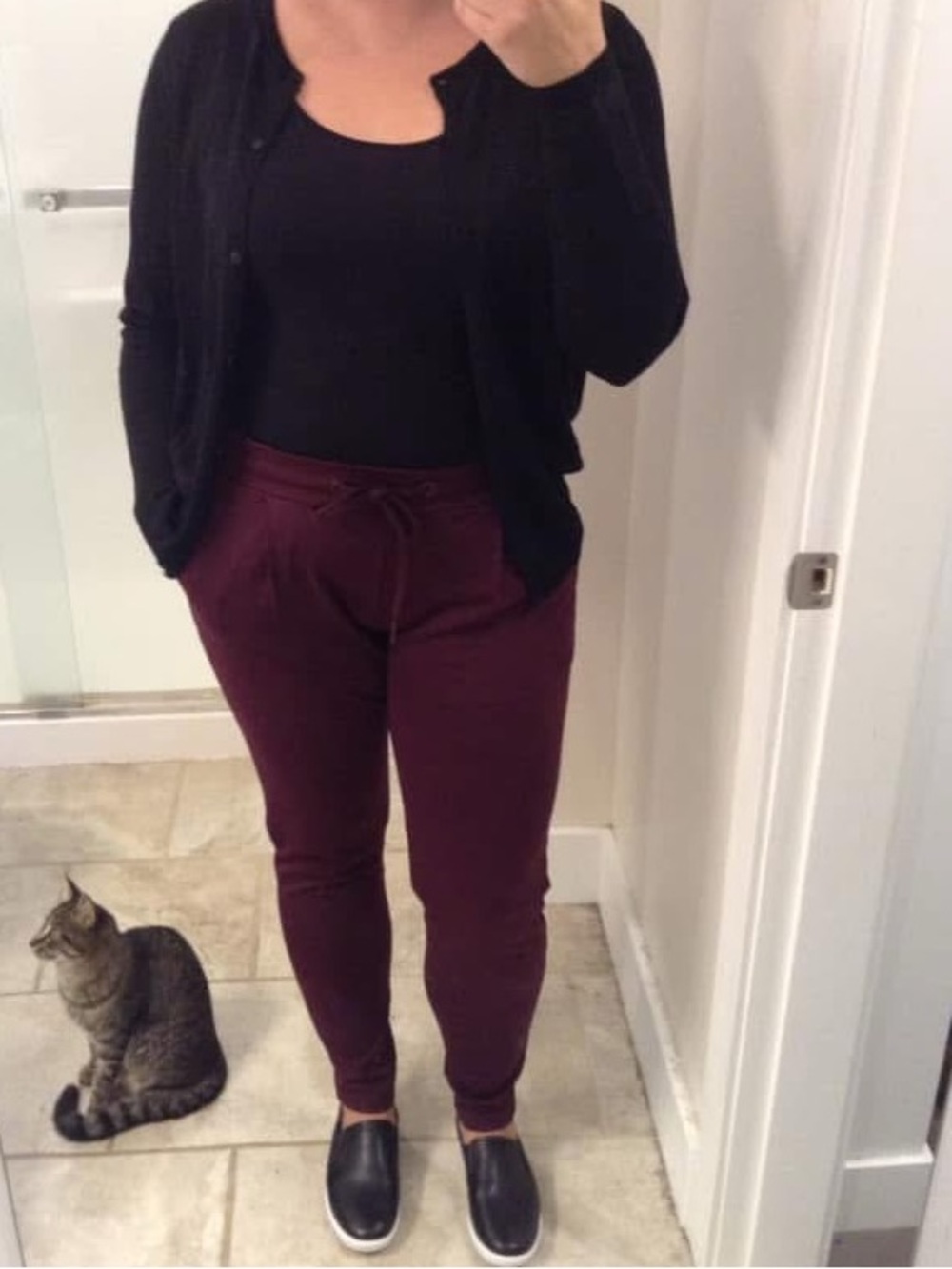 Ambition Pants 2.0 (NWOT) Burgundy, Size Small
